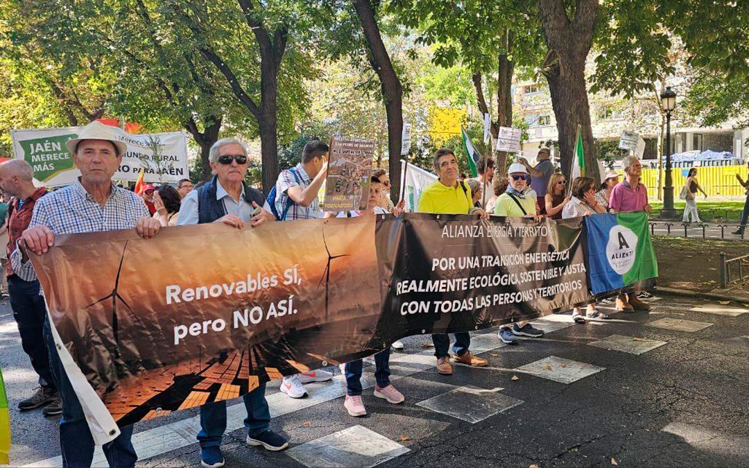 Manifestación por el mundo rural en Madrid./ L.A.
