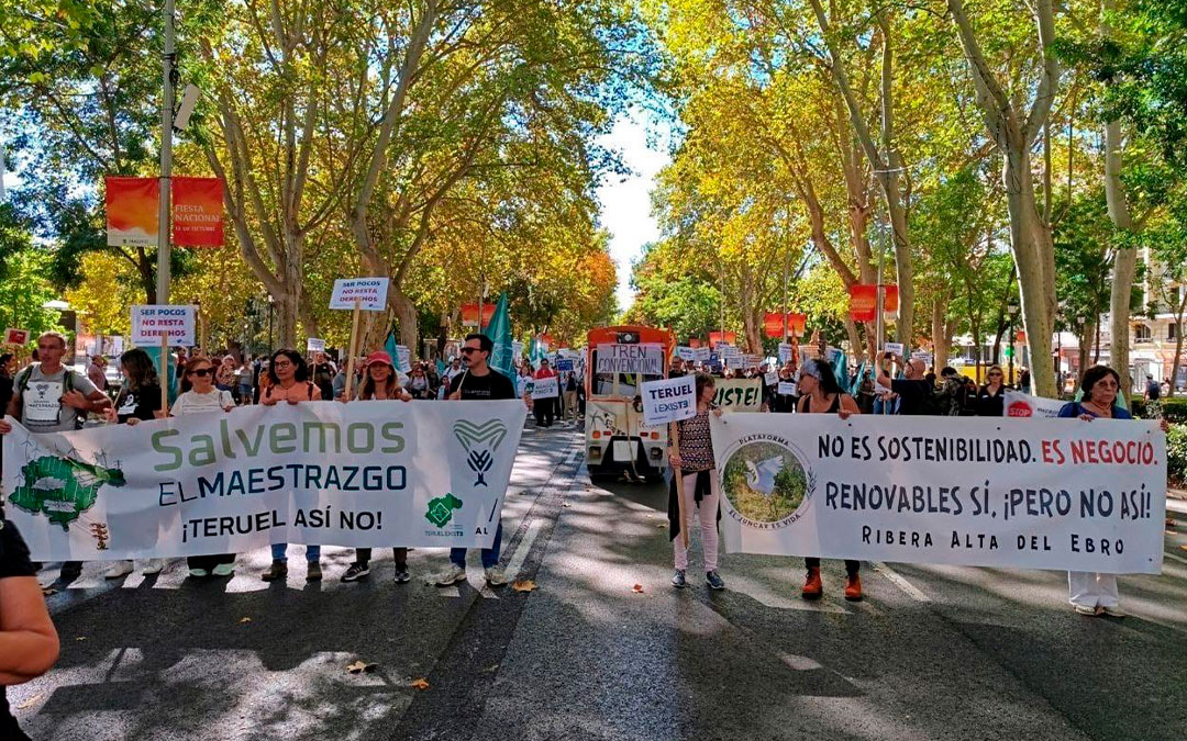 Manifestación por el mundo rural en Madrid./ L.A.