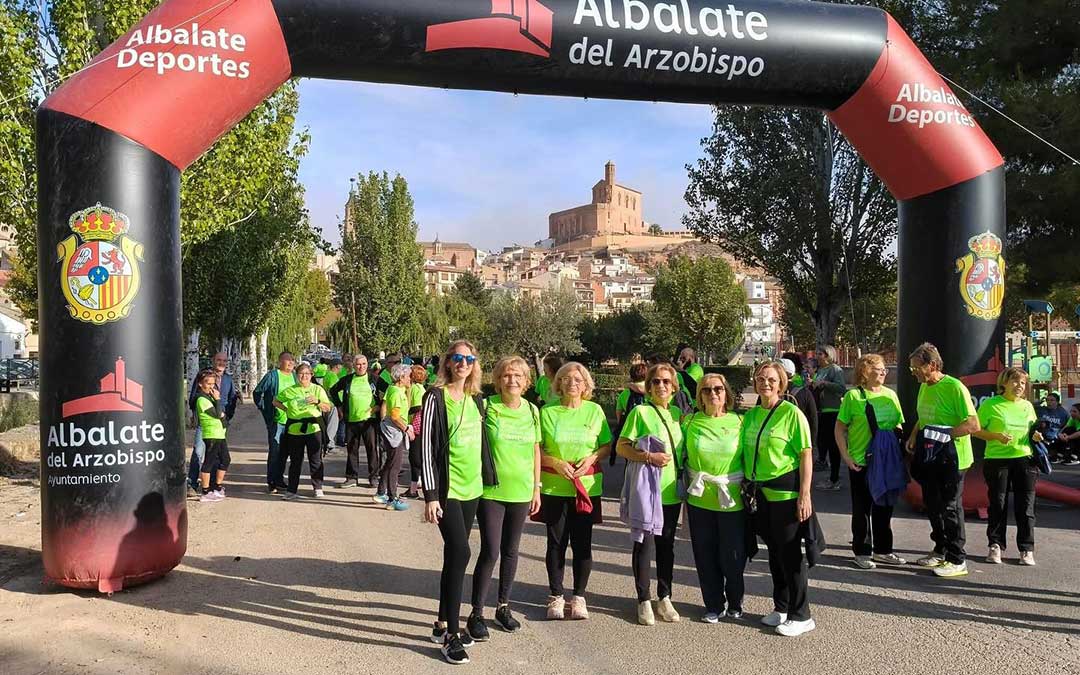 Marcha por el Día Mundial del Cáncer de Mama en Albalate. / Ayto.