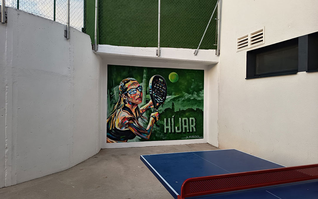 La última apuesta deportiva en Híjar ha sido el pádel. / Turismo Bajo Martín