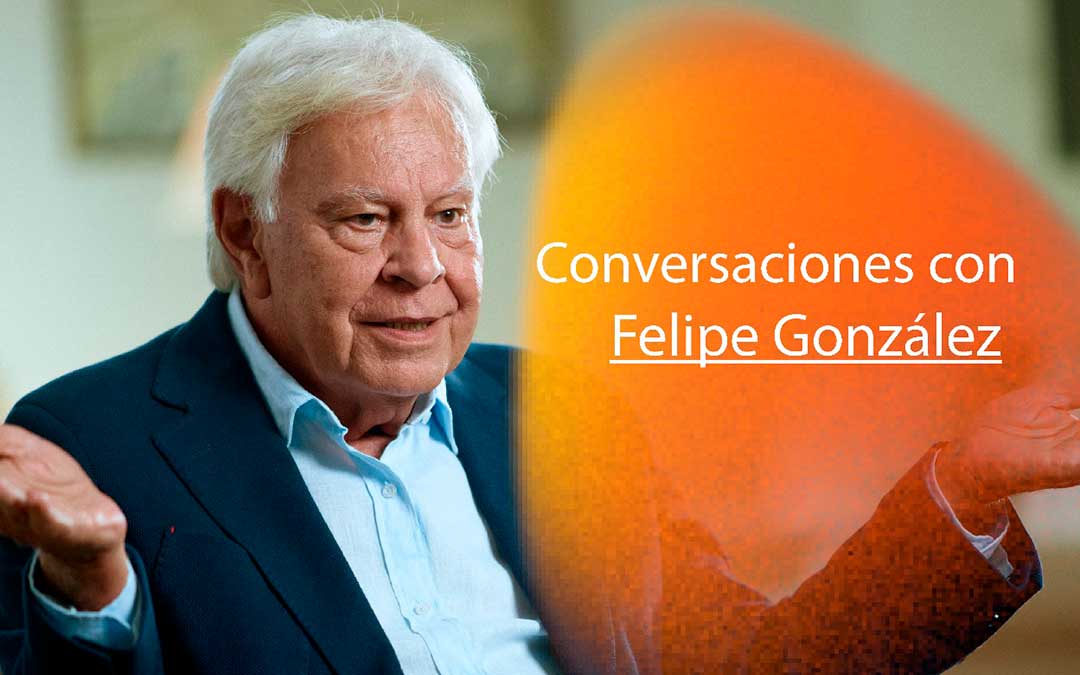 Cartel del acto 'Conversaciones con Felipe González' el 28 de octubre en Teruel de la mano de ADEA / Adea