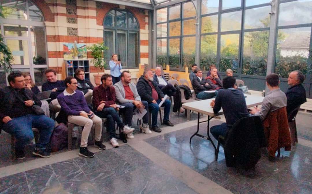 Momento de una de las sesiones del Fondo Transpirenaico en Lourdes./ PSOE TERUEL