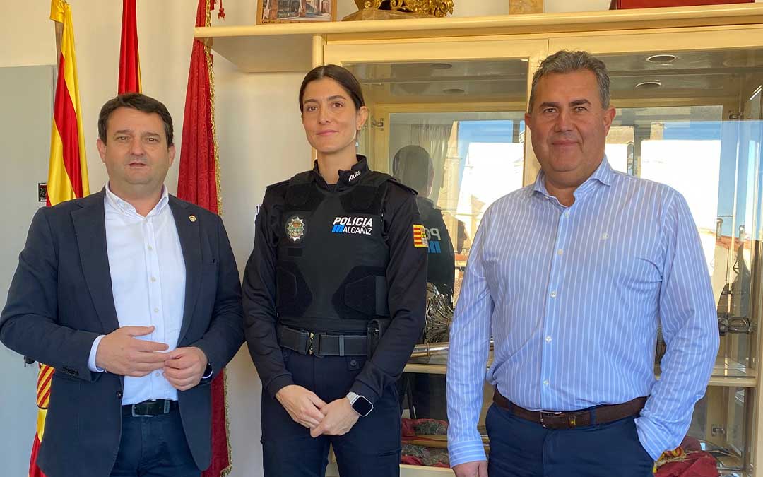 La toma de posesión de la nueva agente de Alcañiz se ha hecho efectiva esta semana./ Ayuntamiento