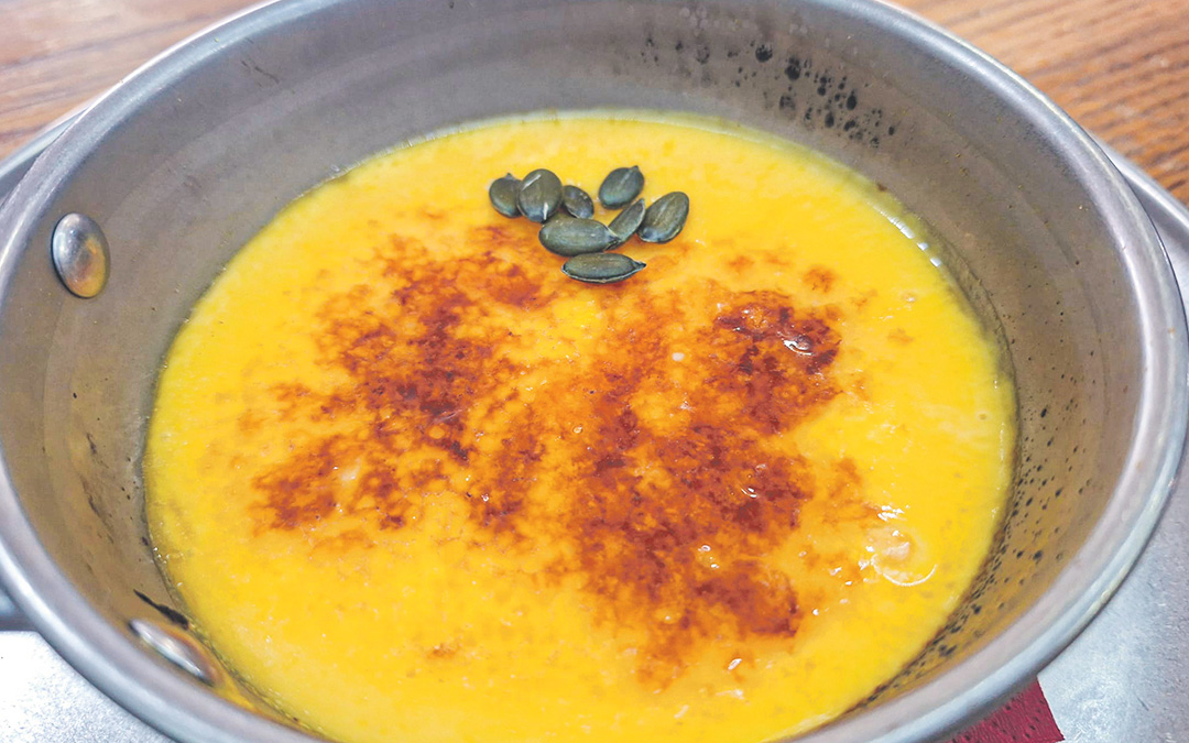 Brûlée de calabaza caramelizada./ Manuel Barrau