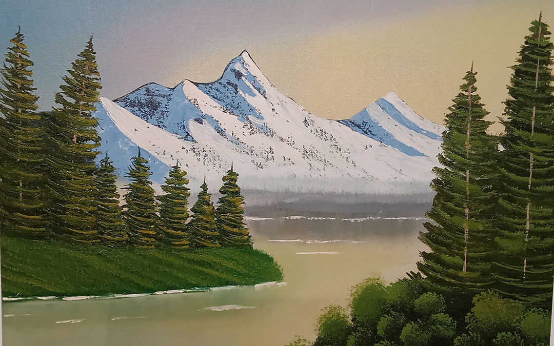 Uno de los paisajes canadienses que pinta Layel. / A.L.F.