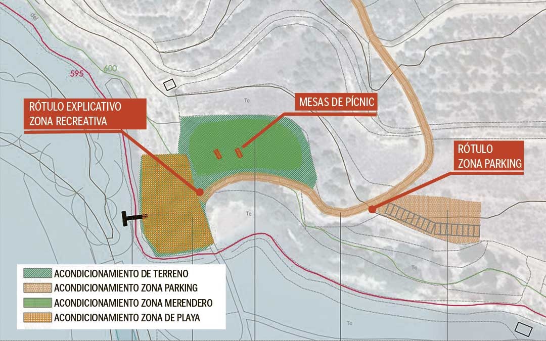 Actuaciones que la Comarca realizará en la zona de cola del embalse de Santolea / Udda Arquitectura