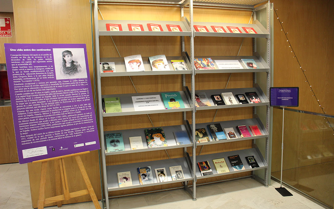 Lecturas de autoras coetáneas en la exposición sobre Concepción Gimeno en el 175 aniversario de su nacimiento. / B. Severino