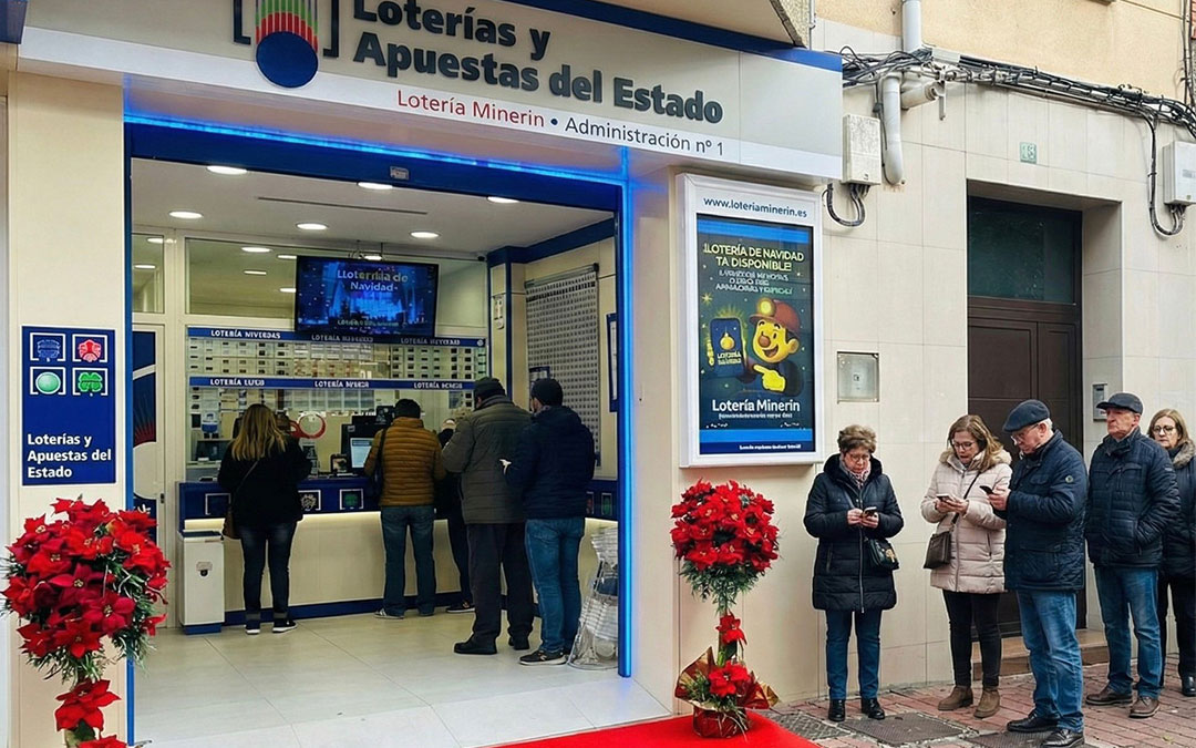 Administración Lotería Minerín de Andorra este fin de semana. / J.A.L.