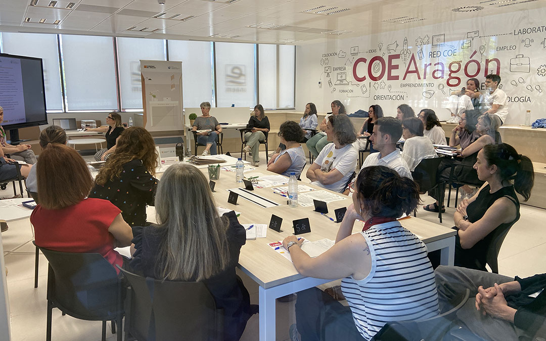 Instante de una de las formaciones ofrecidas por COE Aragón. / INAEM