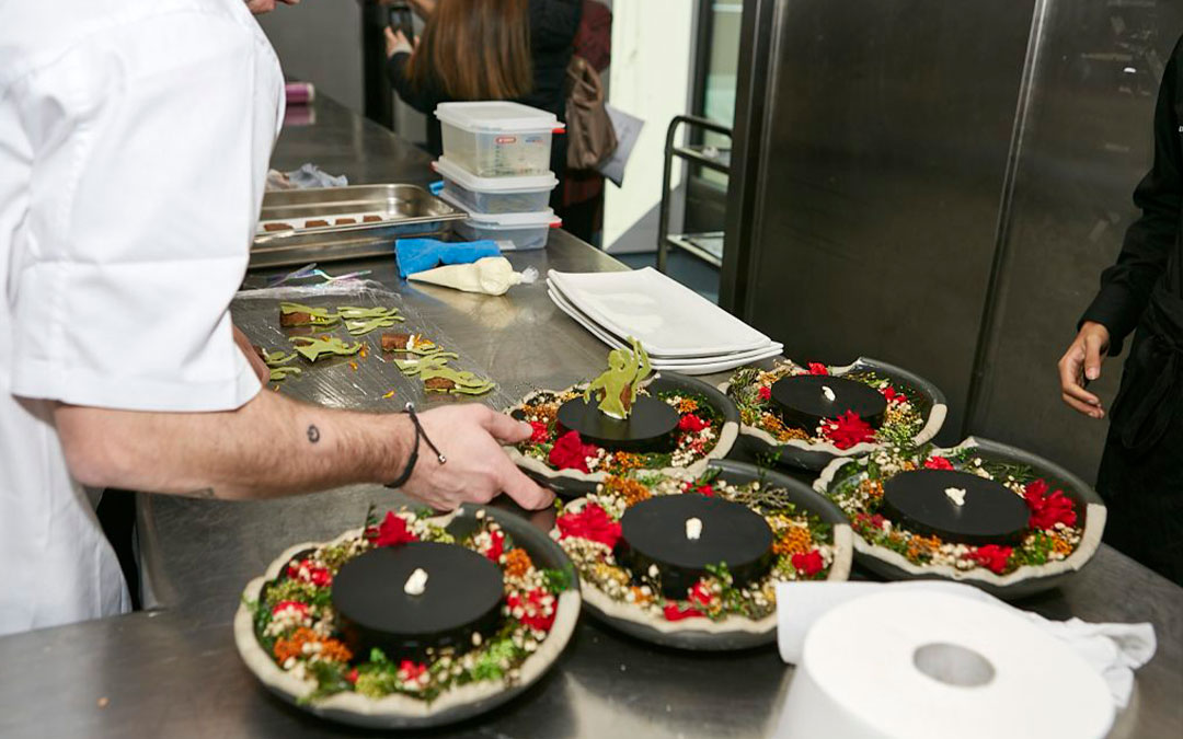 Ejemplo de uno de los platos completados./ Concurso de Tapas de Zaragoza y Provincia