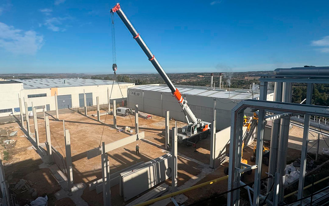 Obras de ampliación de la planta de Alcañiz de Oxaquim. / Oxaquim