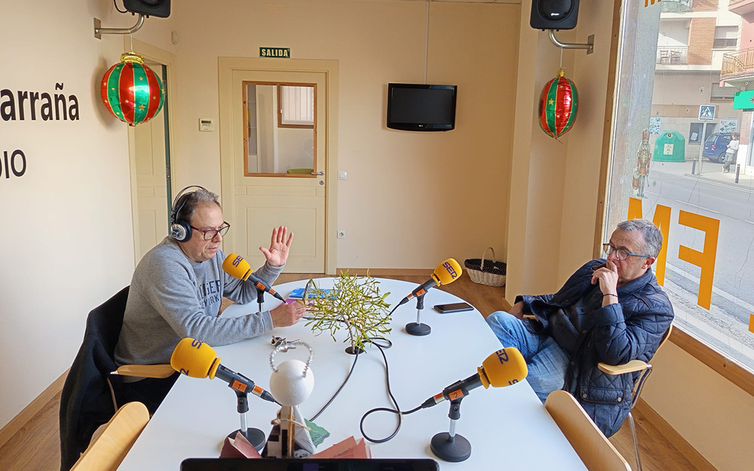 Octavi Serret y Xavier Madina visitan nuestro estudio./M.J. Salvador