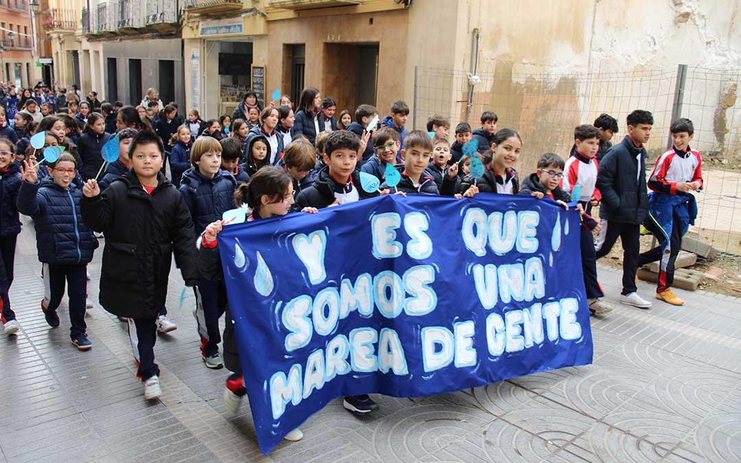 Día de la Paz y la No Violencia con los escolares de Alcañiz. / B. Severino