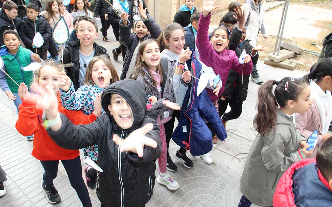 Día de la Paz y la No Violencia con los escolares de Alcañiz. / B. Severino