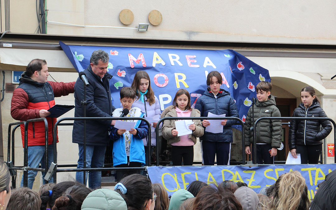 Día de la Paz y la No Violencia con los escolares de Alcañiz. / B. Severino