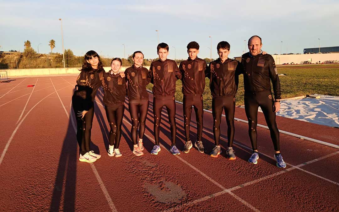 El Pre Elite Team, en uno de los entrenamientos en la convivencia navideña en Vinaròs. / Pre Elite Team