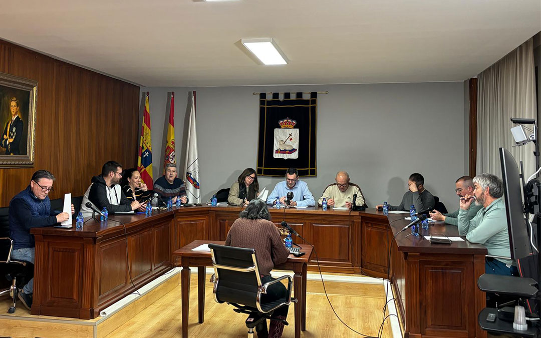 Instantes de la sesión ordinaria del mes de enero. / S.C.