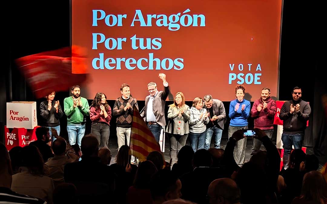 Los socialistas han empezado este viernes la campaña en Andorra./ PSOE-Teruel