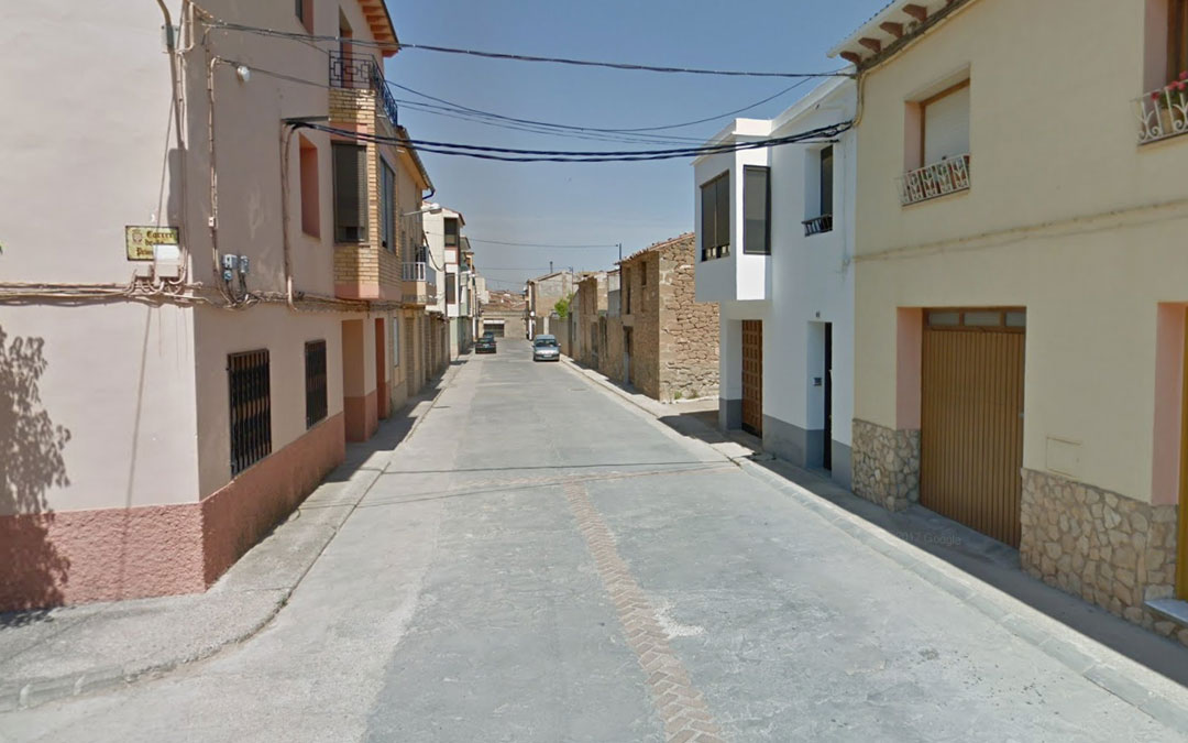 Un tramo de la calle Batea de Fabara./ L.C.