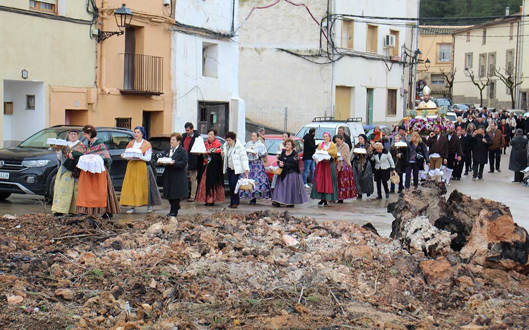 Procesión en Castelnou por San Valero. / B. Severino