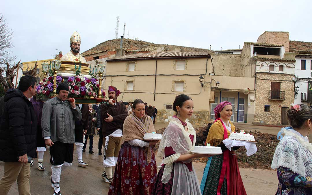 Procesión en Castelnou por San Valero. / B. Severino