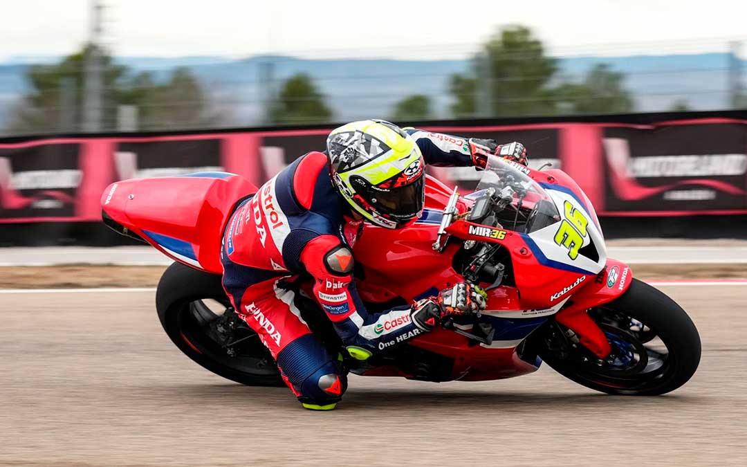 Joan Mir entrenando en el Karting Internacional de Motorland Aragón./ Francesc Biset-FB31 Motorsport