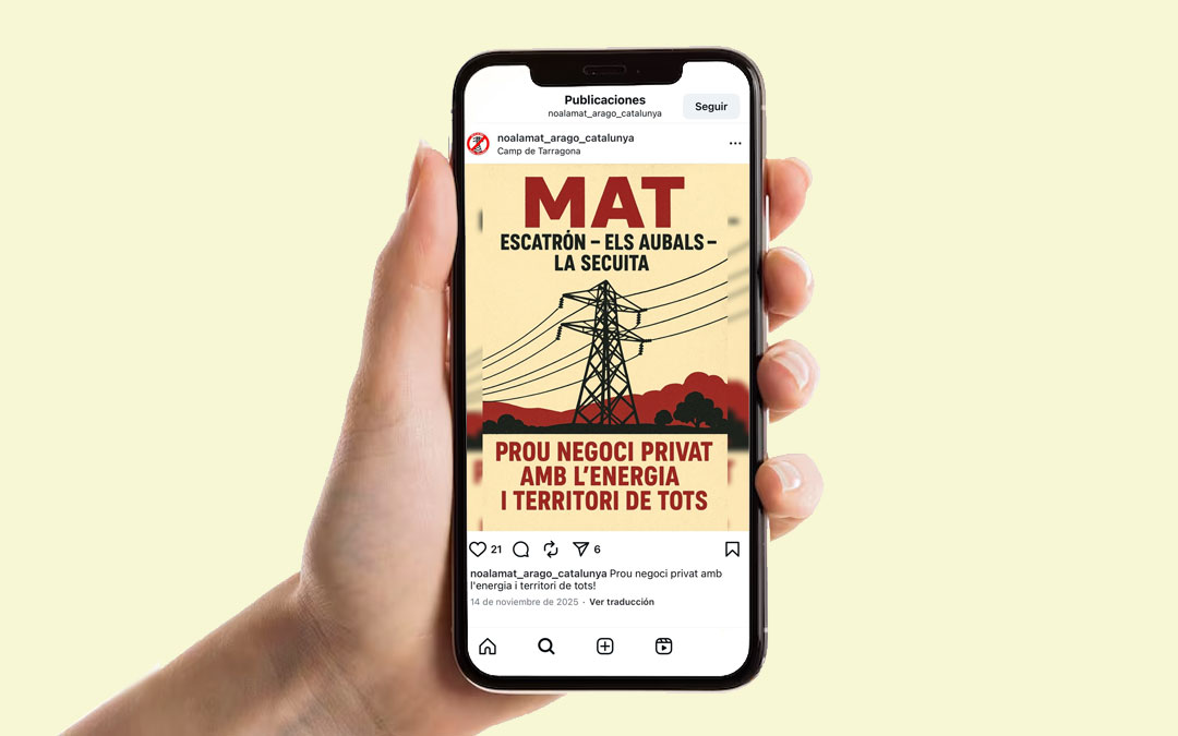 Cartel de la plataforma contraria al proyecto / La COMARCA