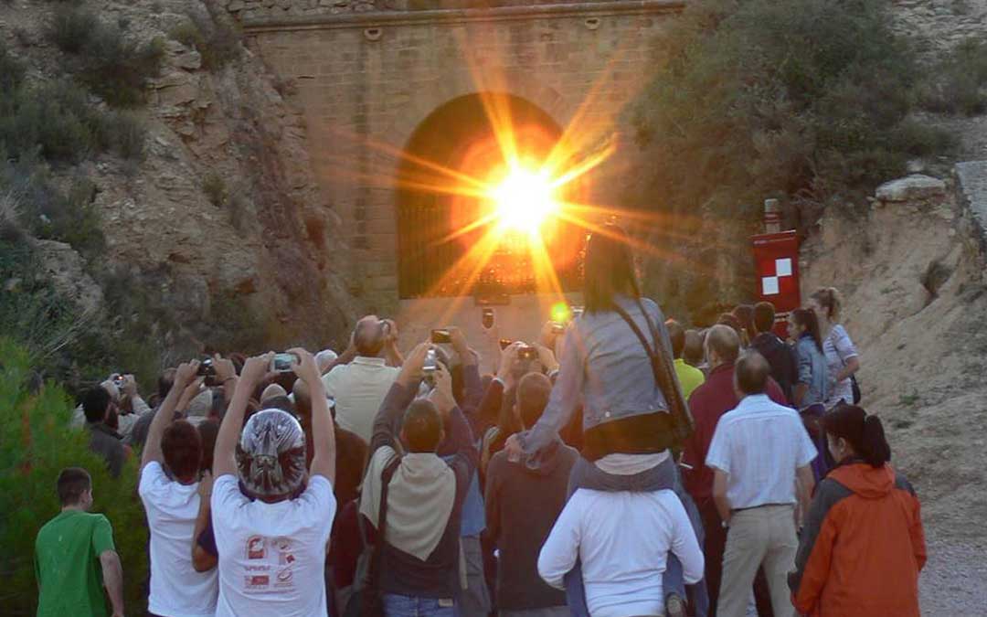 El túnel del equinoccio es uno de los puntos turísticos destacados de Valdealgorfa./ José Bonfil Peris.