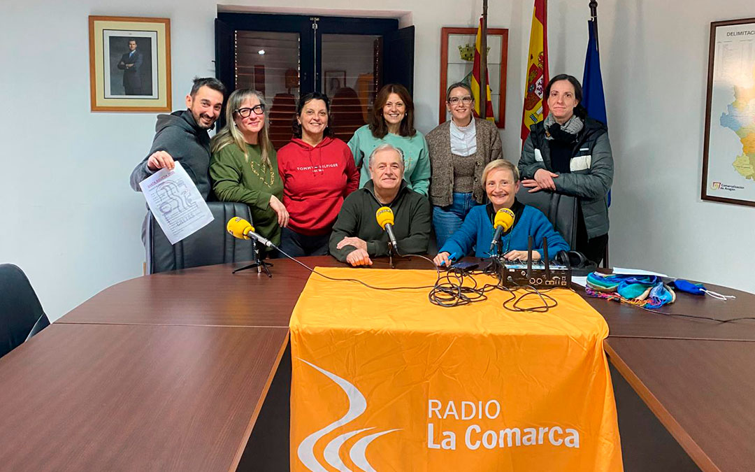 Los invitados en el programa especial en Cretas.\ La Comarca