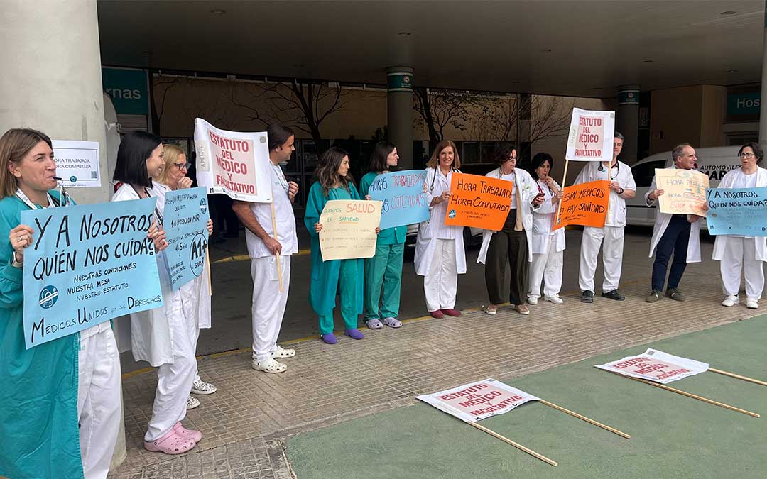 Huelga de médicos esta semana en Alcañiz./ C.O.