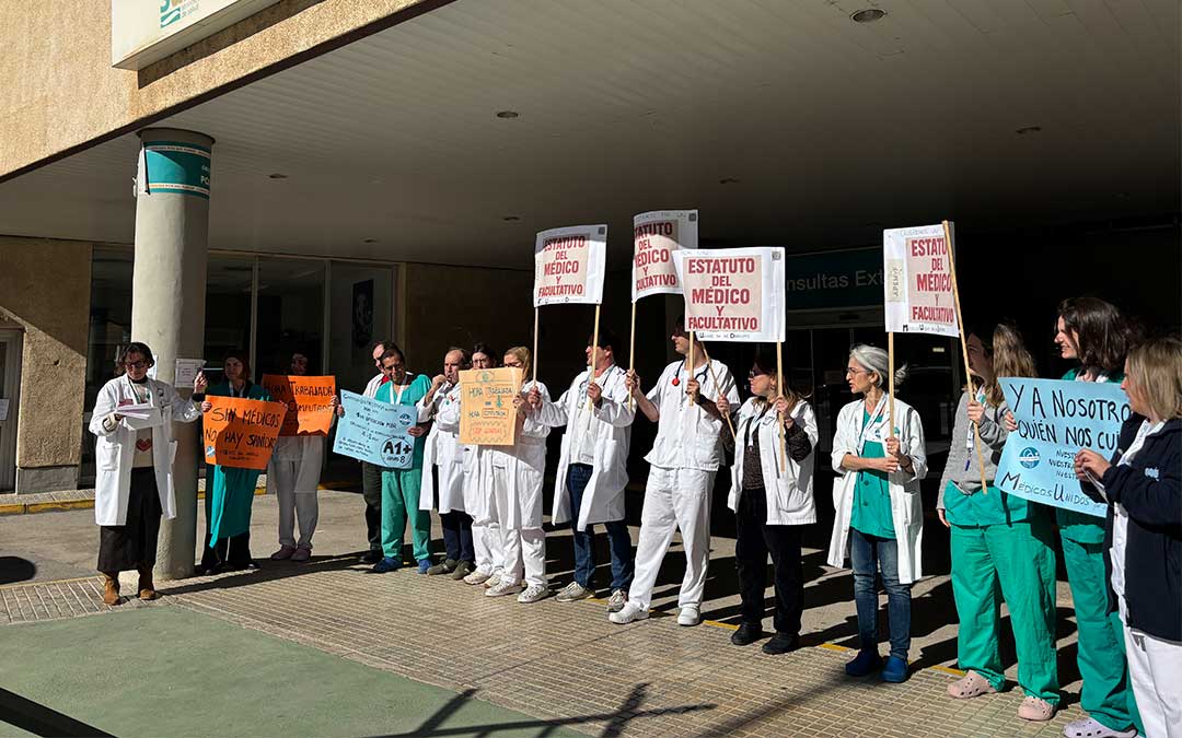 Huelga de médicos esta semana en Alcañiz./ Sara Cubero.