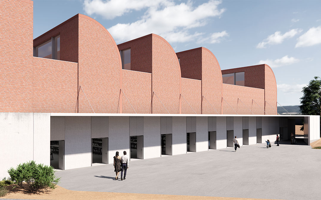 Recreación del pabellón multiusos proyectado en Andorra. / Grupo Gen Arquitectura