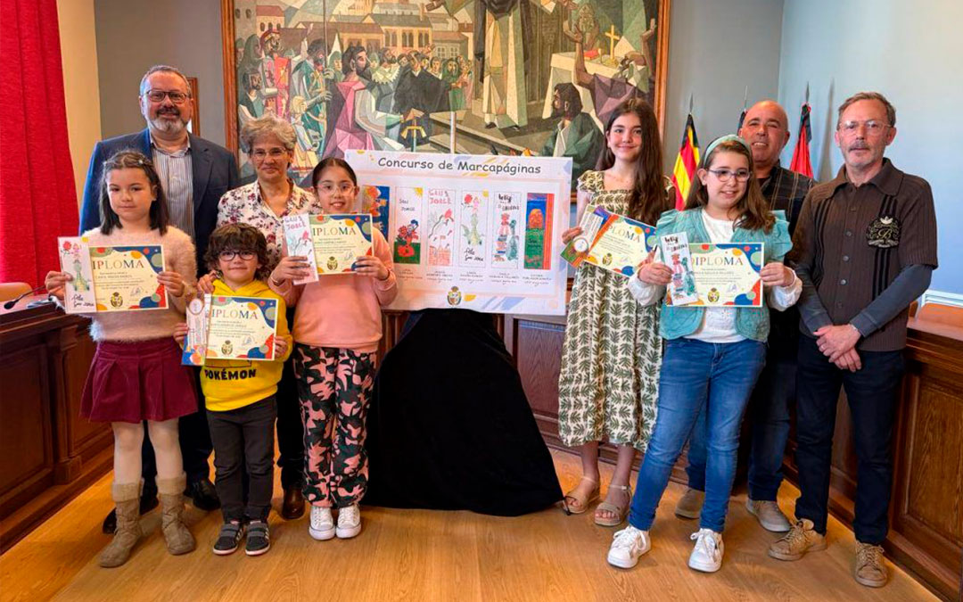 Premiados concurso 'Marcapáginas' 2025./ Ayto. Caspe