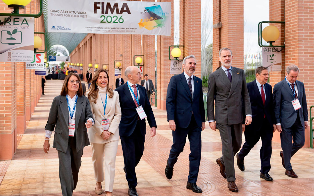 El rey Felipe VI a su llegada a FIMA 2026./ DGA