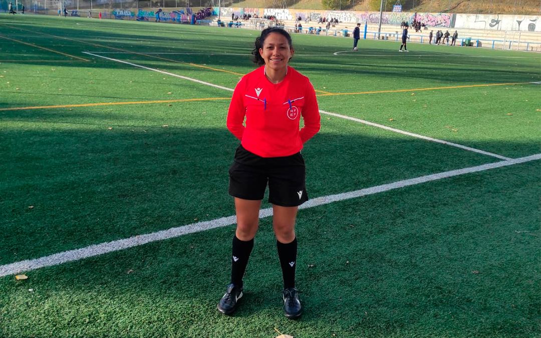 Tatiana Barberán, de futbolista a árbitra. / T.B.
