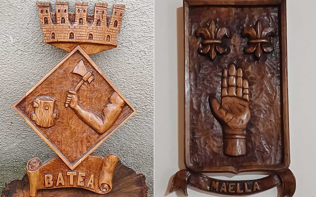 Trabajos en talla de madera de Chesús Palacio Gil. / Archivo personal