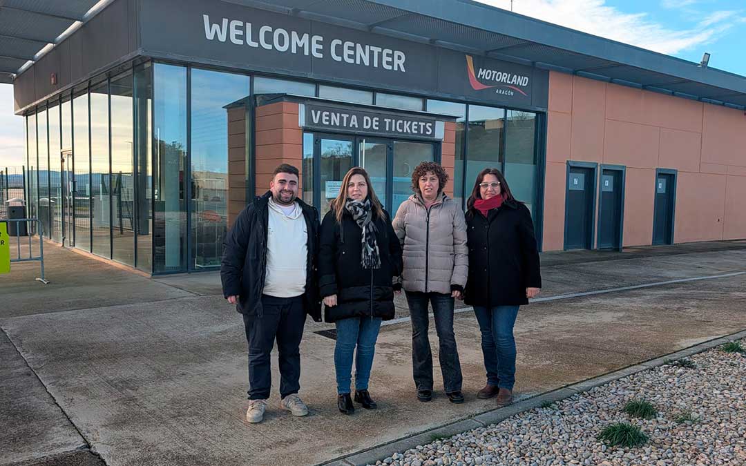 Representantes del PSOE en Motorland./ PSOE Teruel