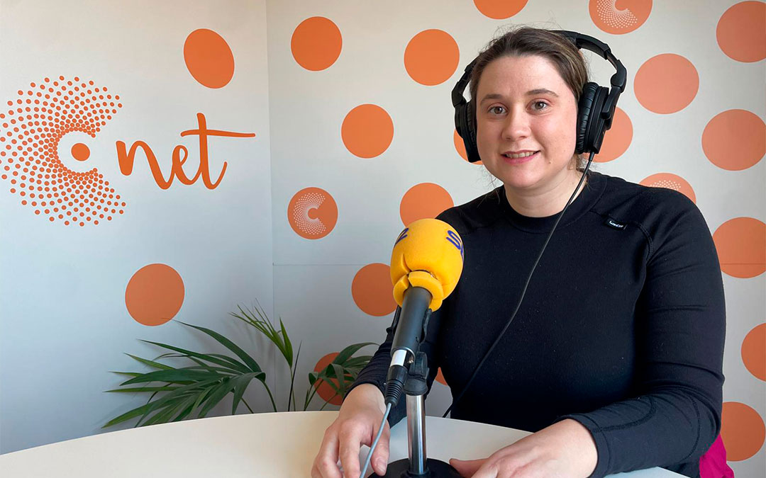 Pilar Martínez en Radio La Comarca./ S.F.