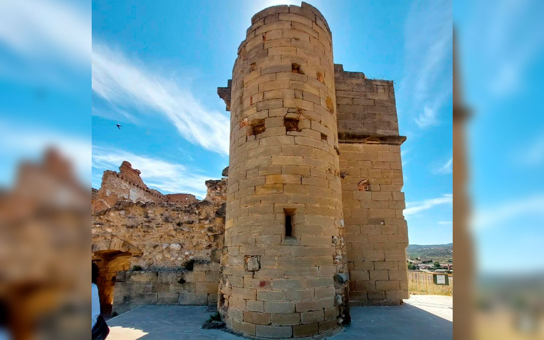 Torre-escalera del Castillo de Maella./ Ayto. Maella