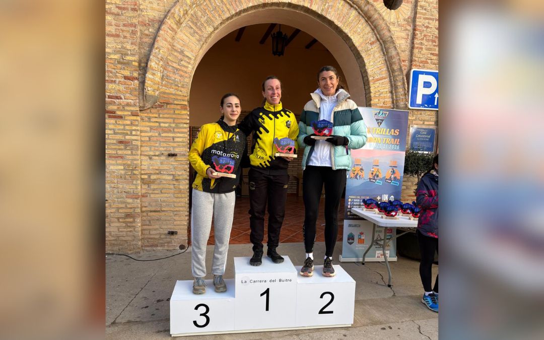 Marina Albesa, primera en el podio de la 14k./ Antonio Martín-Blog Valdecara