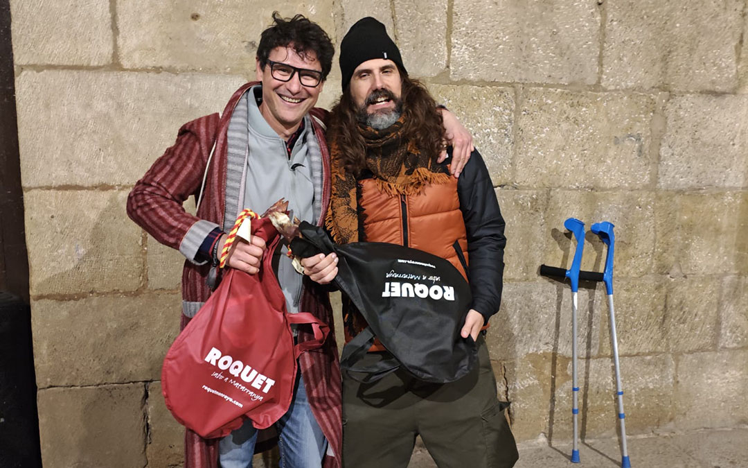 Manuel Bel e Ignacio Rodríguez, ganadores del I Campeonato Comarcal de Morra del Matarraña./M.B.