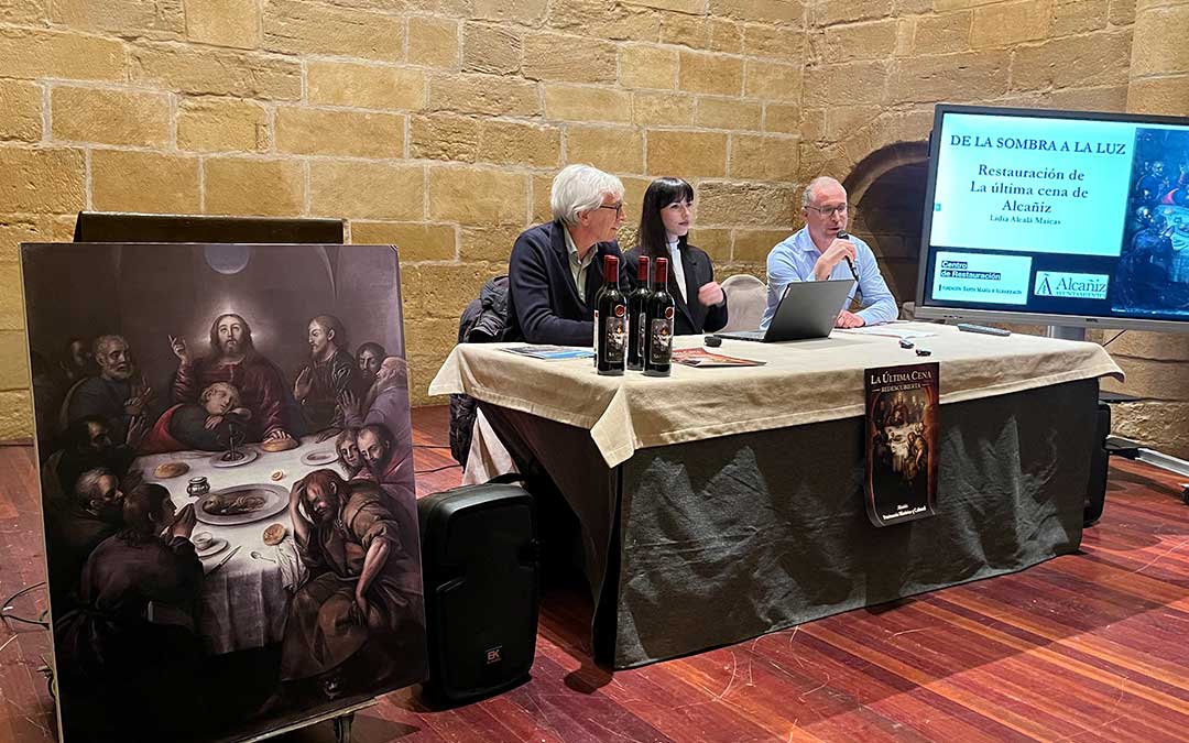 Instante de la conferencia a cargo de la Fundación Santa María de Albarracín./ C.O.
