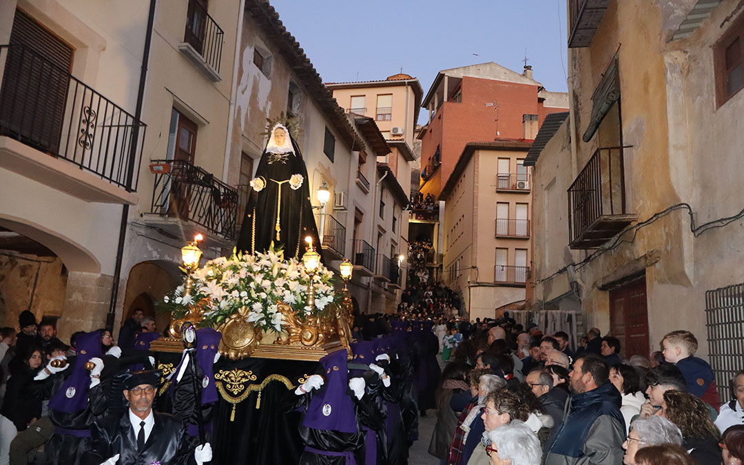 Procesión del Encuentro en Alcañiz 2026. / B. Severino