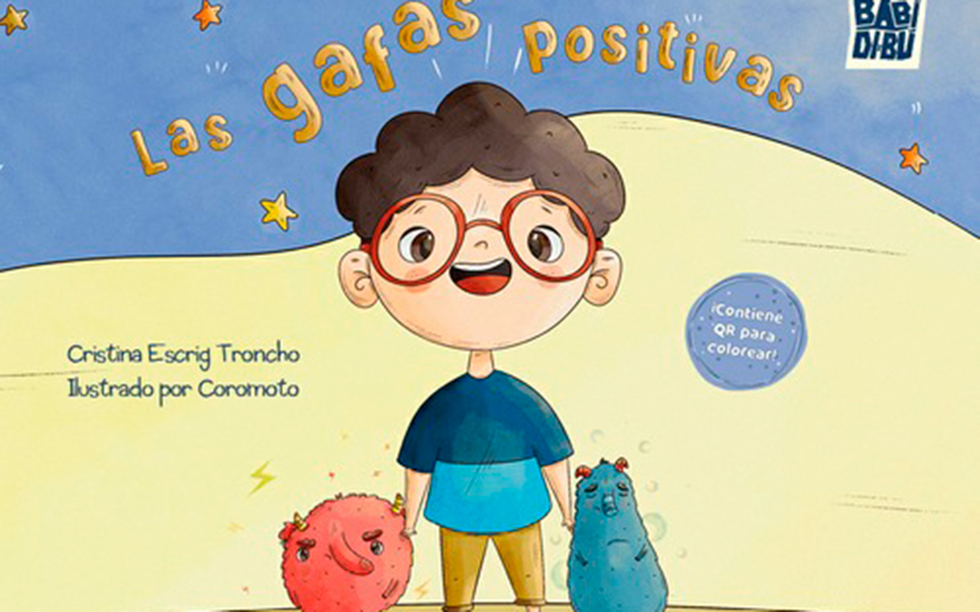 El libro 'Las gafas positivas' viene acompañado de una propuesta de una serie de actividades y un código QR para que los padres puedan profundizar en ellas. / Cedida