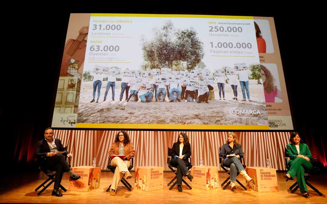Conferencia 'Periodismo local: contar desde cerca', con la participación de Eva Defior, directora del Grupo de Comunicación La COMARCA./ Congreso Huesca