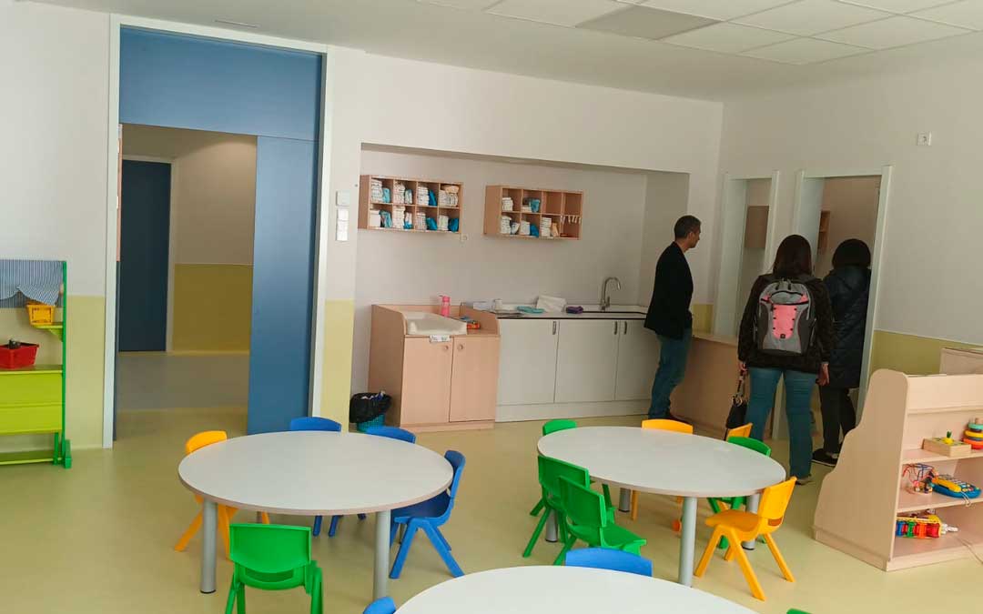 Una de las nuevas aulas para los alumnos de Infantil. / AYTO UTRILLAS