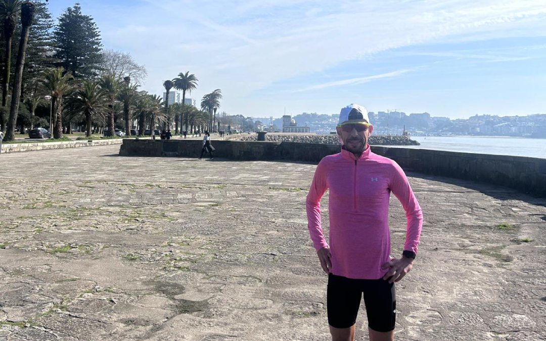 Roberto Ruiz, el triatleta atropellado hace un año a las afueras de Alcañiz, se recupera tras su accidente / R.R.