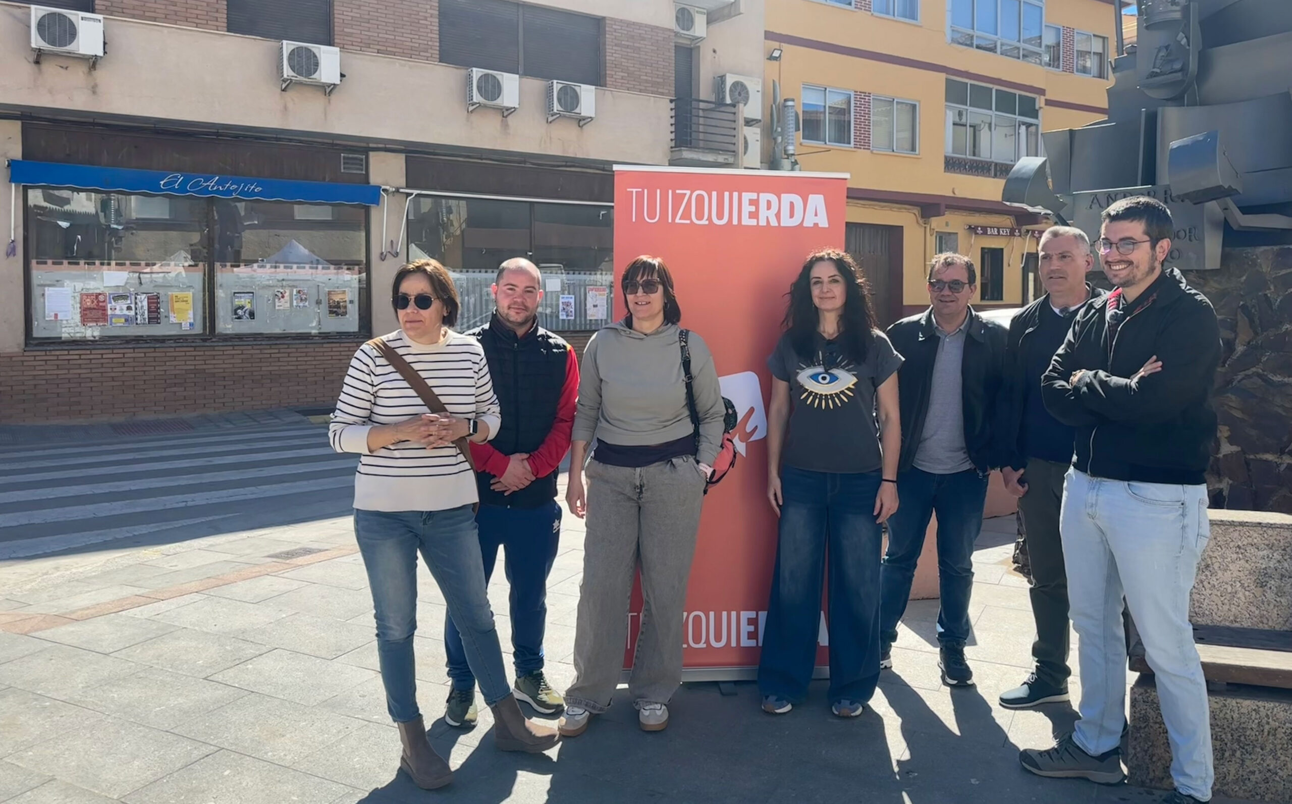 La delegación de Izquierda Unida, en Andorra este jueves 16 de abril. / IU