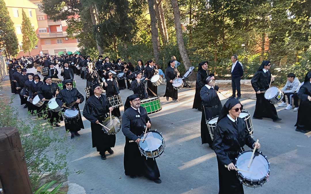 Procesión de Subida de Imágenes 2026 en Híjar, que marca el final de los toques y de la Semana Santa. / EsHíjar