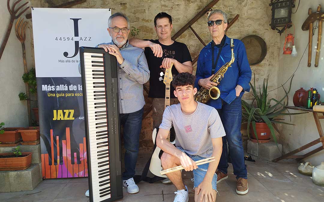 Los cuatro integrantes del cuarteto de Jazz que participan en las sesiones. / L.C.